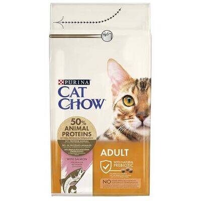 Cat Chow Somon ve Ton Balıklı Yetişkin Kedi Maması 15 Kg - 1