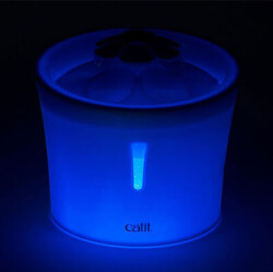 Catit 43747W Blue Flower Fountain Led Işıklı Otomatik Kedi Su Sebili 3 Lt - 3