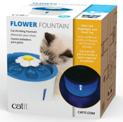 Catit 43747W Blue Flower Fountain Led Işıklı Otomatik Kedi Su Sebili 3 Lt - 5