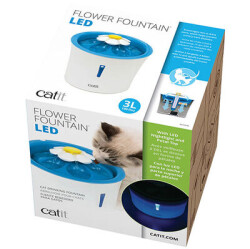 Catit 43747W Blue Flower Fountain Led Işıklı Otomatik Kedi Su Sebili 3 Lt - 6