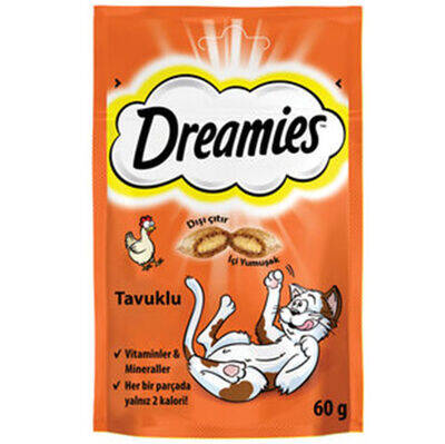 Dreamies With Chicken Tavuk Etli Kedi Ödülü 60 Gr - 1