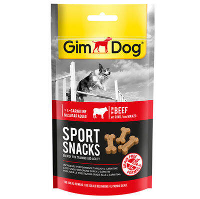 Gimdog Sport Snacks Biftek L-Carnitinli Tahılsız Ödül Tableti 60 Gr - 1