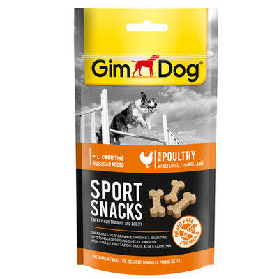 Gimdog Sport Snacks Kümes Hayvanı L-Carnitinli Tahılsız Ödül Tableti 60 Gr - 1