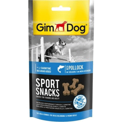 GimDog Sportsnacks Kömür Balıklı L Carnitinli Tahılsız Köpek Ödülü 60gr - 1