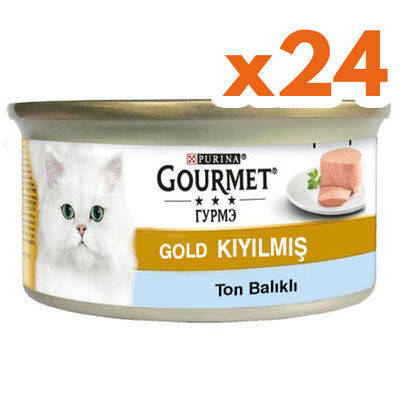 Gourmet Gold Kıyılmış Ton Balıklı Kedi Konservesi 85 Gr - (24 Adet) - 1