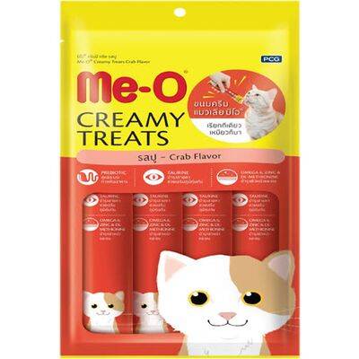 Me-O Creamy Treats Yengeçli ve Tavuklu Ek Besin ve Kedi Ödülü 60 Gr ( 4 x 15 Gr ) - 1