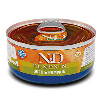 ND 2093 Pumpkin Balkabaklı ve Ördek Etli Kedi Konservesi 70 Gr - 1