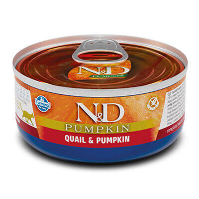 ND 2116 Pumpkin Balkabaklı ve Bıldırcın Etli Kedi Konservesi 70 Gr - 1