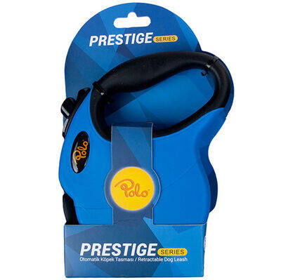 Polo Prestige Mavi Otomatik Şerit Küçük Irk Köpek Tasması 3 Mt XSmall - 1