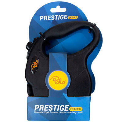 Polo Prestige Siyah Otomatik Şerit Küçük Irk Köpek Tasması 3 Mt XSmall - 1