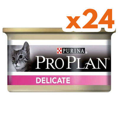 Pro Plan Delicate Hassas Hindi Etli Kedi Konservesi 85 Gr ( 24 Adet x 85 Gr ) - 1