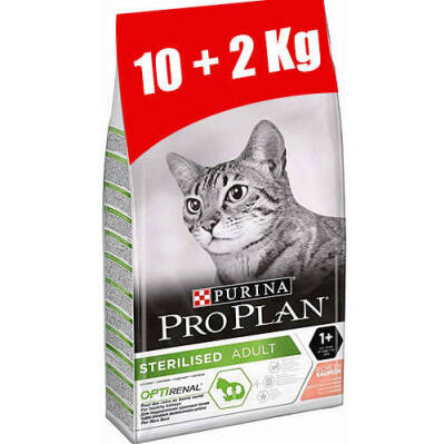 Pro Plan Kısırlaştırılmış Somon Balıklı Kedi Maması 10+2 Kg (Toplam 12 Kg) - 1