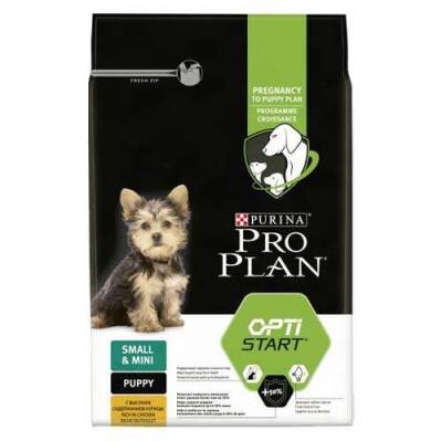 Pro Plan Puppy Small&Mini Tavuklu Küçük Irk Yavru Köpek Maması 3kg - 1