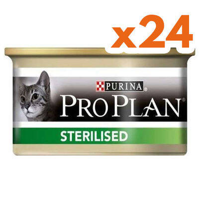 Pro Plan Sterilised Ton ve Somonlu Kısırlaştırılmış Kedi Konservesi 85 Gr ( 24 Adet x 85 Gr ) - 1