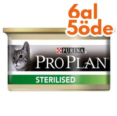 Pro Plan Sterilised Ton ve Somonlu Kısırlaştırılmış Kedi Konservesi 85 Gr - 6 Al 5 Öde - 1