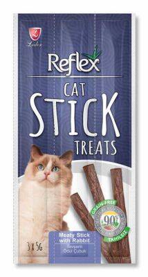 Reflex Cat Stick Tavşan Etli Tahılsız Kedi Ödül Çubukları 5 Gr x 3 Stick - 1