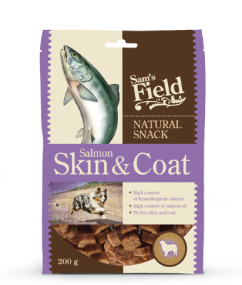 Sam´s Field Natural Snack Salmon Skin & Coat 200 g - 1