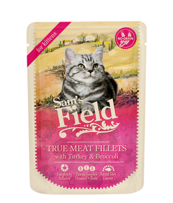 SF cat pouch for kittens with Turkey/broccoli 85 g - 1