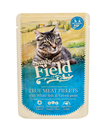 SF cat pouch with White fish filets / peas 85 g - 1