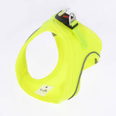 Tailpetz Air-Mesh Küçük Irk Köpek Göğüs Tasması 28-32cm (Neon Sarı) [2XS] - 7